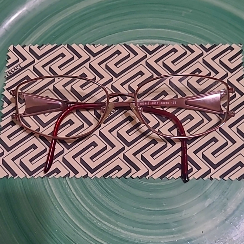 Versace Metal pink Frame Eyeglasses Frames Available